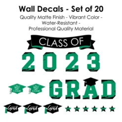 Big Dot Of Happiness Green Class Of 2023 Graduation Party Wall Decals Set Of 20 -Nursery Decor Store GUEST f8927f30 9dca 40a0 8557 a932edb0aa4d