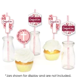 Big Dot Of Happiness Confirmation Pink Elegant Cross - Paper Straw Decor - Girl Religious Party Striped Decorative Straws - Set Of 24 6 Big Dot Of Happiness Confirmation Pink Elegant Cross - Paper Straw Decor - Girl Religious Party Striped Decorative Straws - Set Of 24 -Nursery Decor Store GUEST f959f08d ed51 4d68 9dc9 c1e862db6a82