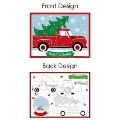 Big Dot Of Happiness Merry Little Christmas Tree - Paper Red Truck And Car Christmas Party Coloring Sheets - Activity Placemats - Set Of 16 -Nursery Decor Store GUEST fa56cb7a 4aaa 4de2 b911 c6f7f80ab324