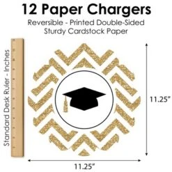 Big Dot Of Happiness Tassel Worth The Hassle - Gold - Graduation Party Round Table Decorations - Paper Chargers - Place Setting For 12 -Nursery Decor Store GUEST fa9ee0c3 1457 4433 b1c9 3b2c6070179f