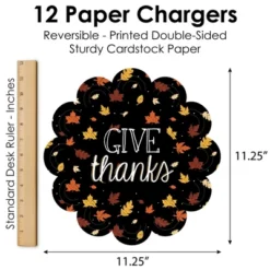 Big Dot Of Happiness Give Thanks - Thanksgiving Party Round Table Decorations - Paper Chargers - Place Setting For 12 -Nursery Decor Store GUEST fb3c62b1 b40c 4832 b2c7 fb53721d1201