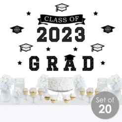 Big Dot Of Happiness Class Of 2023 Graduation Cheers Party Wall Decals Set Of 20