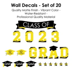 Big Dot Of Happiness Yellow Class Of 2023 Graduation Party Wall Decals Set Of 20 -Nursery Decor Store GUEST fc1cf391 f886 440b 8d94 d4827a67dee9