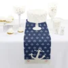 Big Dot Of Happiness Ahoy - Nautical - Petite Baby Shower Or Birthday Party Paper Table Runner - 12 X 60 Inches