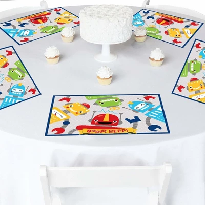 Big Dot Of Happiness Gear Up Robots - Paper Birthday Party Coloring Sheets - Activity Placemats - Set Of 16 2 Big Dot Of Happiness Gear Up Robots - Paper Birthday Party Coloring Sheets - Activity Placemats - Set Of 16 - Image 2