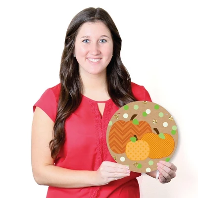 Big Dot Of Happiness Pumpkin Patch - Hanging Porch Fall, Halloween Or Thanksgiving Party Outdoor Decorations - Front Door Decor - 3 Piece Sign 5 Big Dot Of Happiness Pumpkin Patch - Hanging Porch Fall, Halloween Or Thanksgiving Party Outdoor Decorations - Front Door Decor - 3 Piece Sign - Image 5